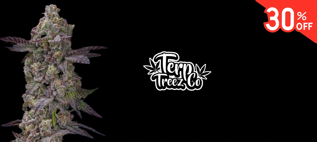 30% off Terp Treez seeds promotion at Gorilla Seeds, December only.